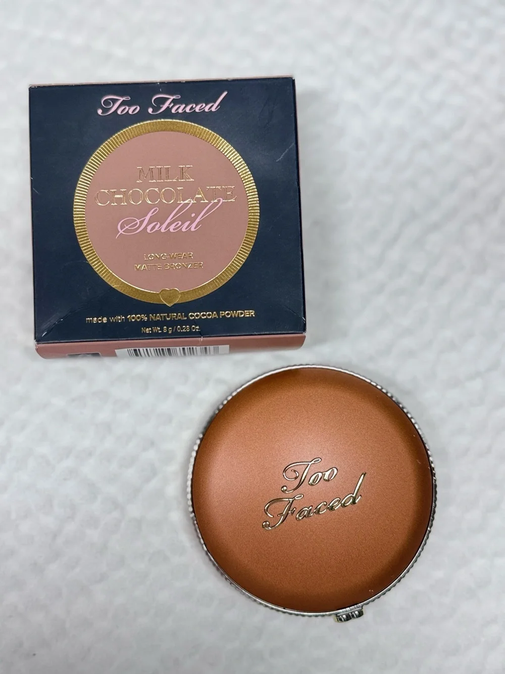 Too Faced Milk Chocolate Soleil Matte Bronzer 0.28 oz Opened Unused